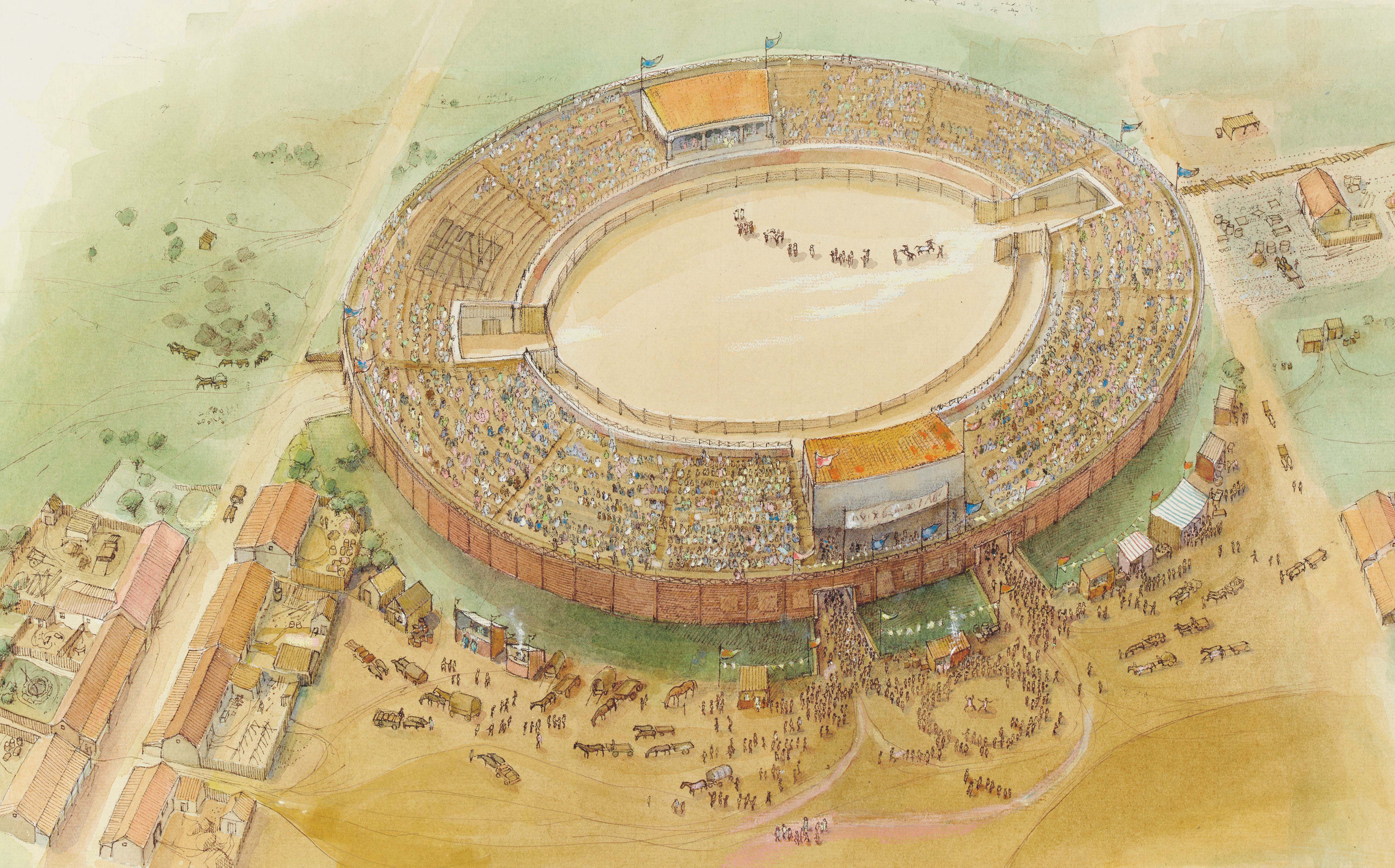 Римская арена. The Roman Amphitheatre. Roman London. The Origin of Roman London. The founding of London by the Romans.